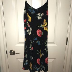 Black floral dress